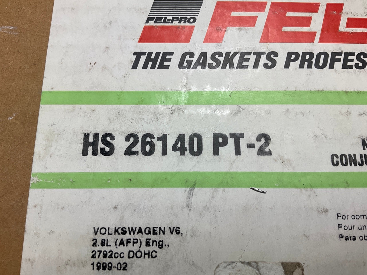 Fel-Pro HS26140PT-2 Cylinder Head Gasket Set For 1999-2002 Volkswagen 2.8L-V6