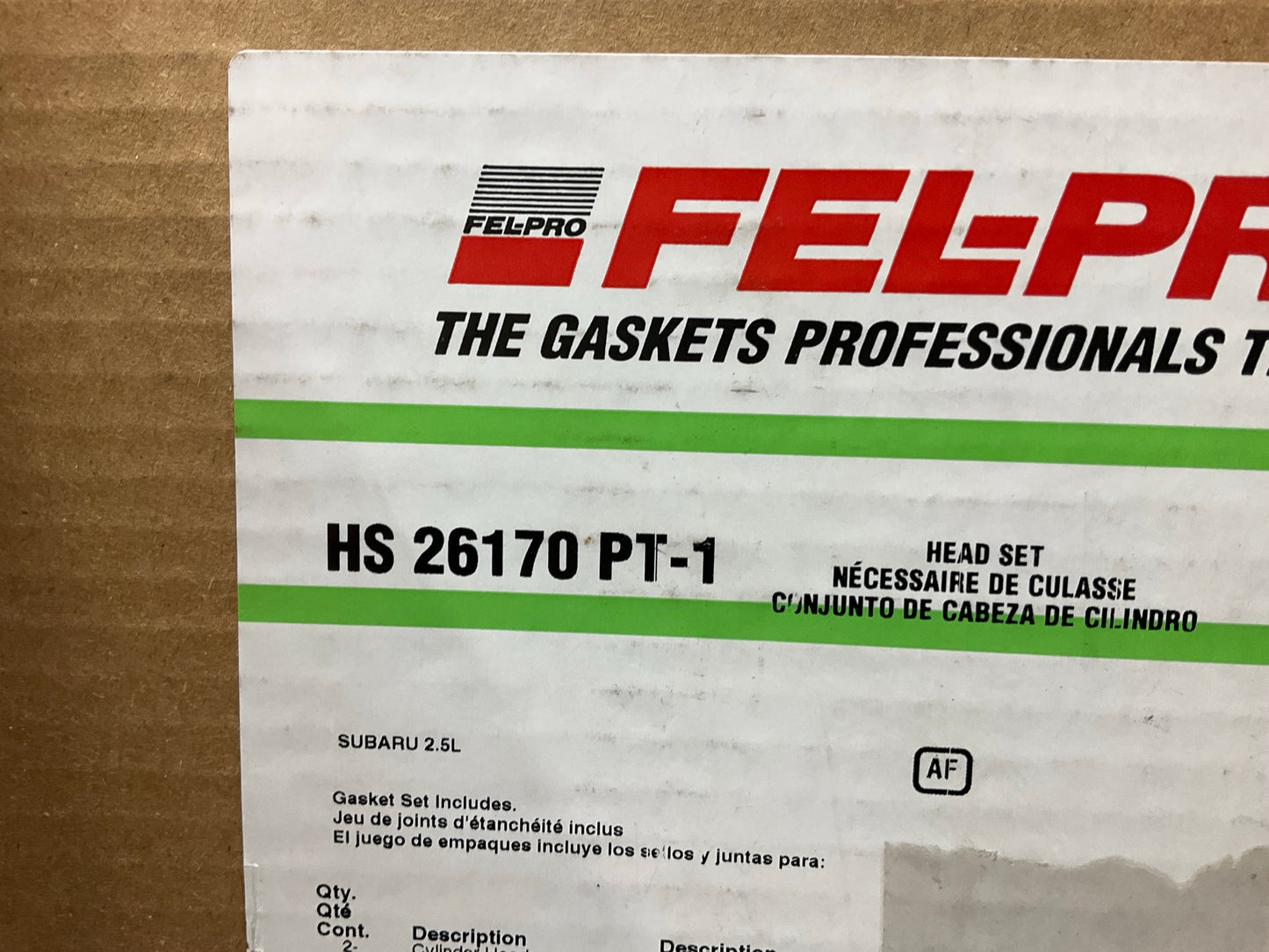 Fel-pro HS26170PT-1 Cylinder Head Gasket Set For 1999-2005 Subaru 2.5L-H4