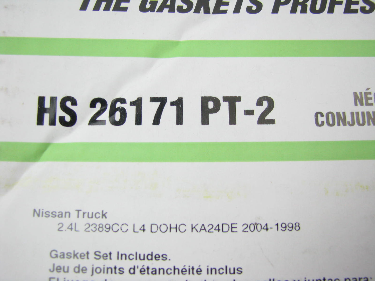 Fel-pro HS26171PT-2 Cylinder Head Gasket Set For 1998-2004 Nissan 2.4L KA24DE