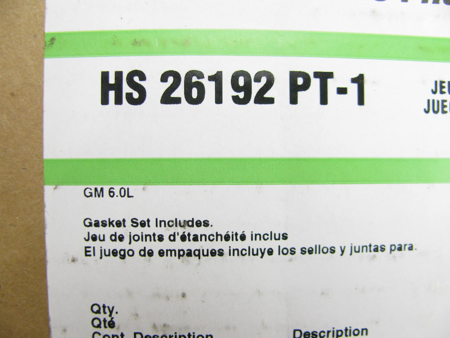 Fel-pro HS26192PT-1 Cylinder Head Gasket Set 2001 Chevrolet & GMC 6.0L-V8 Diesel