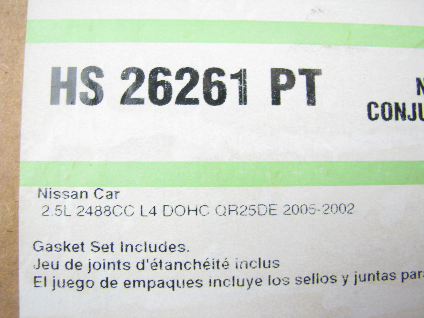 Fel-pro HS26261PT Engine Cylinder Head Gasket Set For 2002-2006 Nissan 2.5L