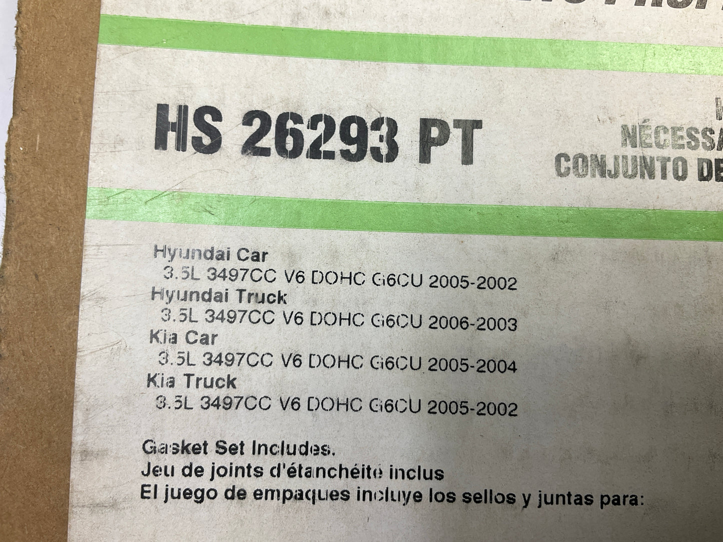 Fel-Pro HS26293PT Engine Cylinder Head Gasket Set For 2002-2006 Hyundai 3.5L-V6