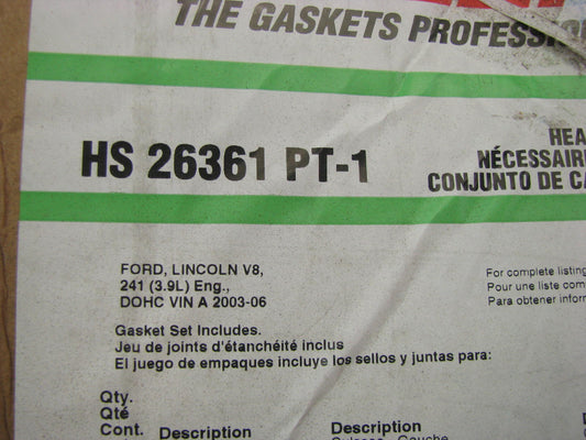 Fel-pro HS26361PT-1 Cylinder Head Gasket Set - 2003-2006 Lincoln 3.9L-V8
