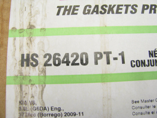 Fel-pro HS26420PT-1 Cylinder Head Gasket Set For 2009-2011 Kia Borrego 3.8L-V6