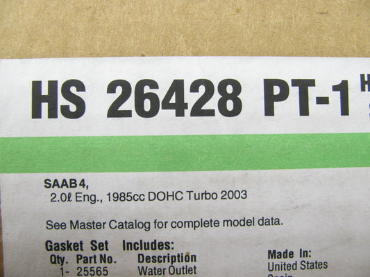 Fel-pro HS26428PT1 Cylinder Head Gasket Set For 2003 Saab 9-3 2.0L TURBO