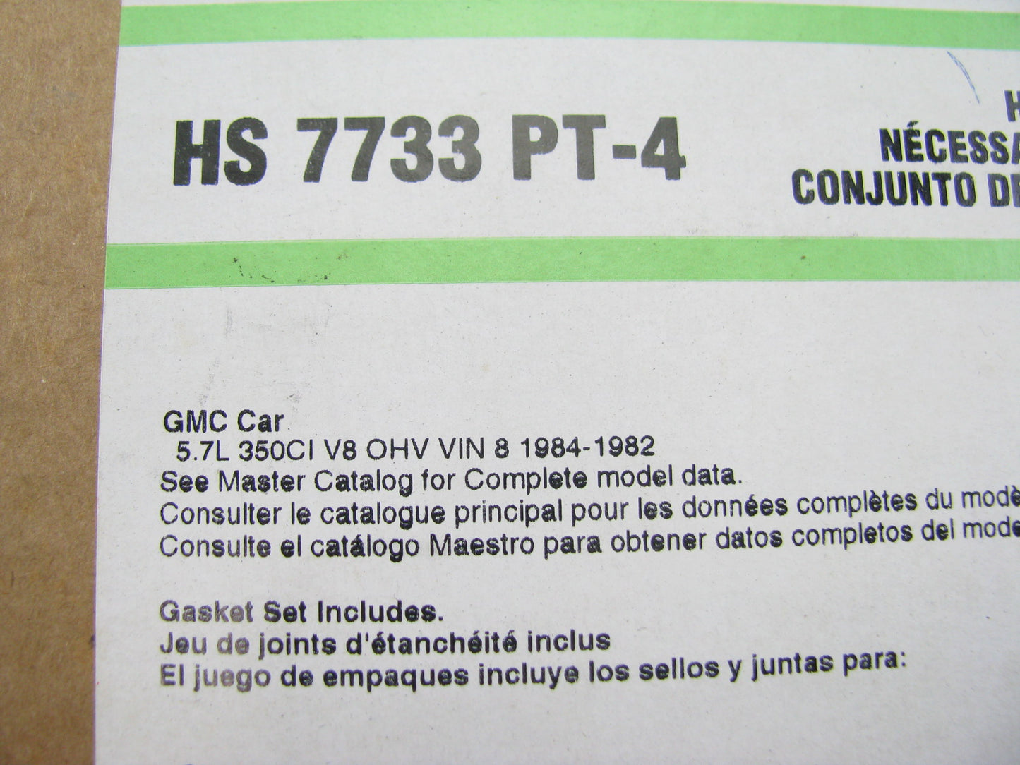 Fel-Pro HS7733PT-4 Cylinder Head Gasket Set For 1982-84 Chevrolet Corvette 350