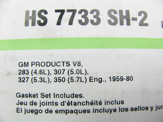 Fel-pro HS7733SH2 Cylinder Head Gasket Set 1962-76 SBC Chevy 283 307 327 350-V8