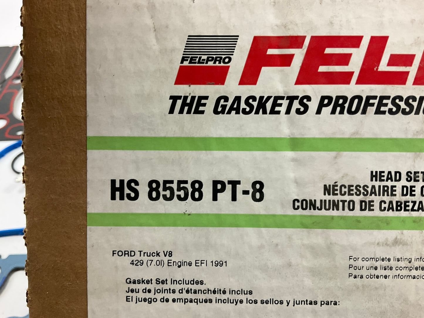 Fel-pro HS8558PT8 Cylinder Head Gasket Set For 1991 Ford F-600 F-700 429-V8 EFI