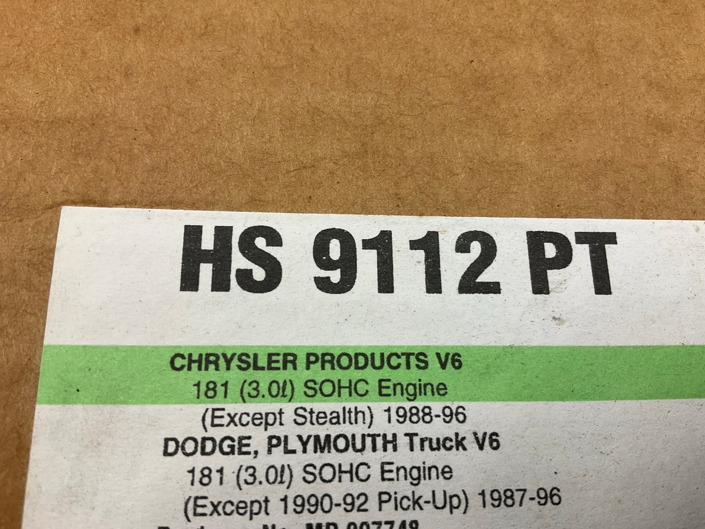 Fel-Pro HS9112PT Cylinder Head Gasket Set For 1987-1998 Chrysler 3.0L V6