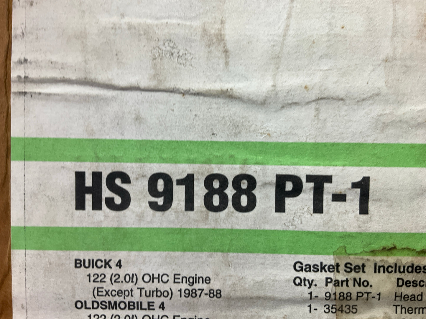 Fel-Pro HS9188PT1 Cylinder Head Gasket Set 1987-94 Ponitac Buick 2.0L I4