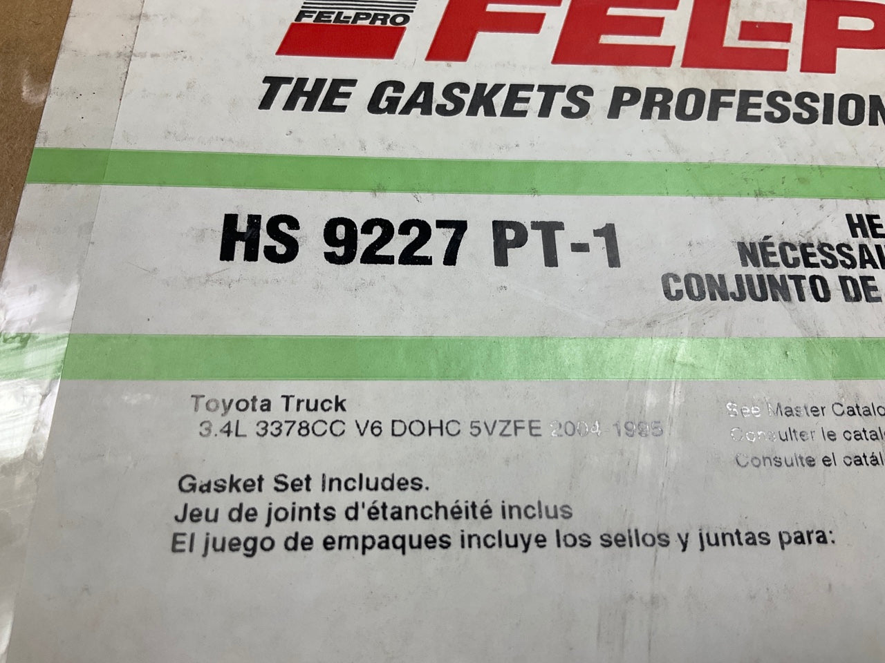 Fel-pro HS9227PT-1 Cylinder Head Gasket Set For 1995-2004 Toyota 3.4L V6 DOHC