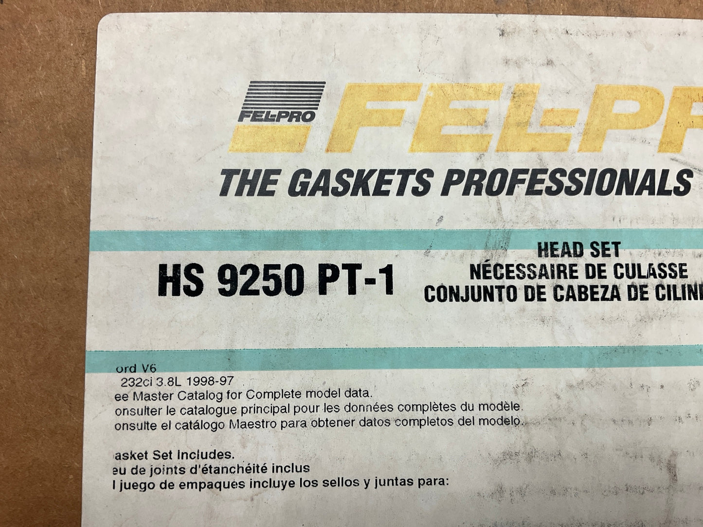 FEL-PRO HS9250PT1 Cylinder Head Gasket Set - 1997-1998 Ford Windstar 3.8L V6