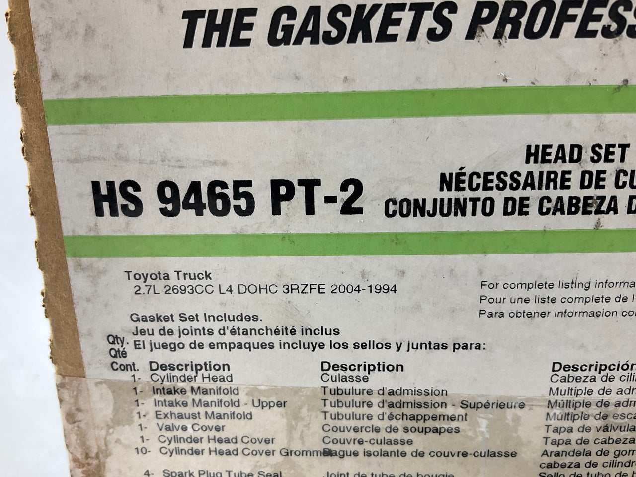 Fel-Pro HS9465PT-2 Engine Cylinder Head Gasket Set For 1994-2004 Toyota 3RZFE