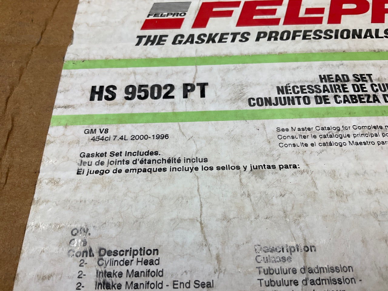 Fel-Pro HS9502PT Cylinder Head Gasket Set For 96-00 CHEVY GMC 454 7.4L V8