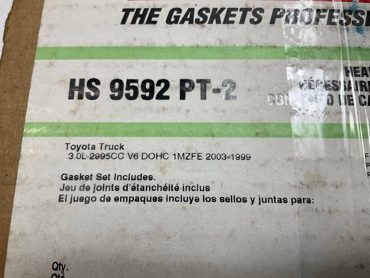 Fel-pro HS9592PT-2 Cylinder Head Gasket Set - 1999-2003 Lexus RX300 1MZFE