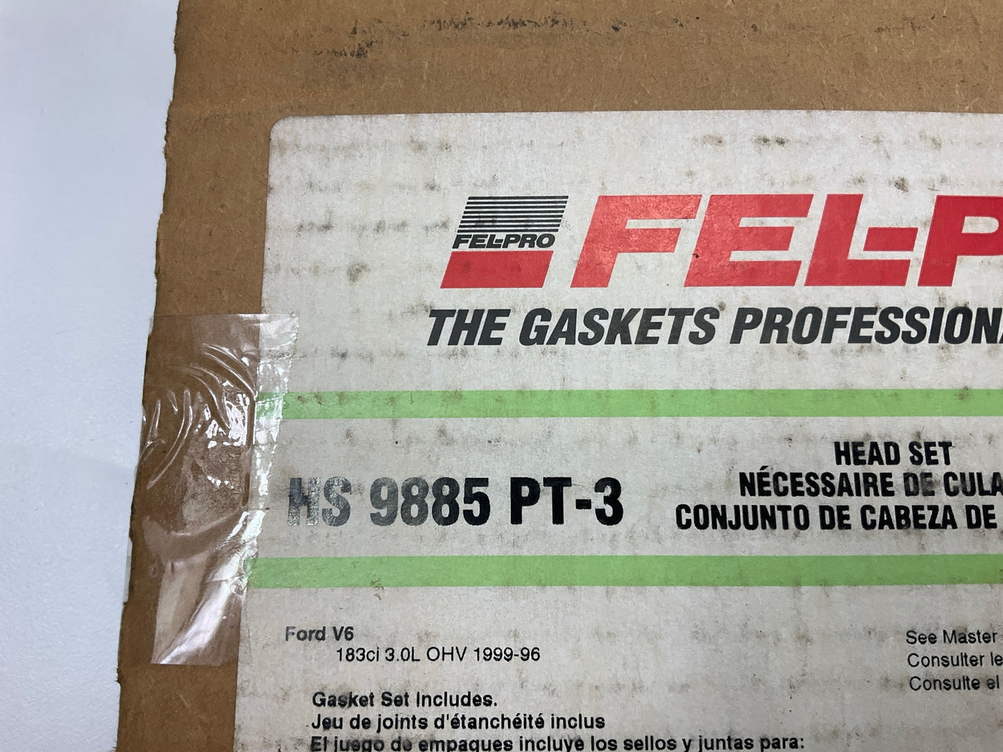 Fel-pro HS9885PT3 Cylinder Head Gasket Set 96-00 Taurus Sable 3.0L OHC VULCAN V6