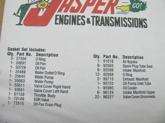 Fel-pro JR5803 Intake & Exhaust + Valve Cover + Oil Pan Gaskets FORD DURATEC 3.0
