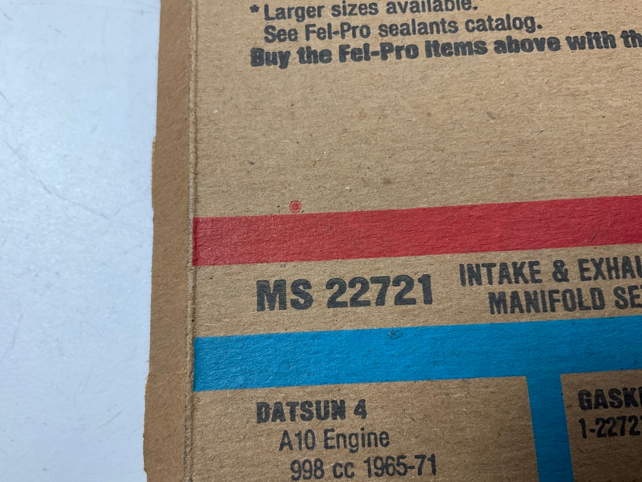 Fel-pro MS22721 Exhaust Manifold Gasket For 1965-1971 Datsun A10