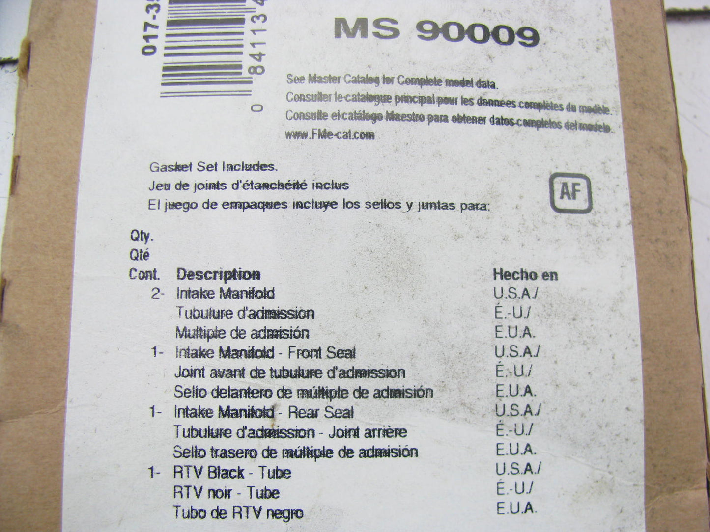 Fel-Pro MS90009 Intake Manifold Gasket Set For 1966-1989 Chrysler 273 318 - V8