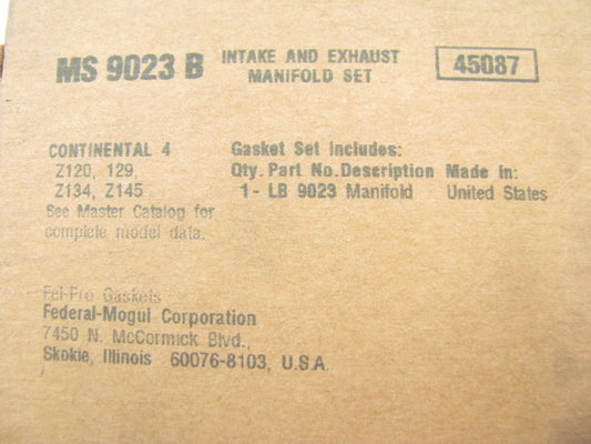 Fel-pro MS9023B Intake Exhaust Manifold Gasket Continental Z120 Z129 Z134