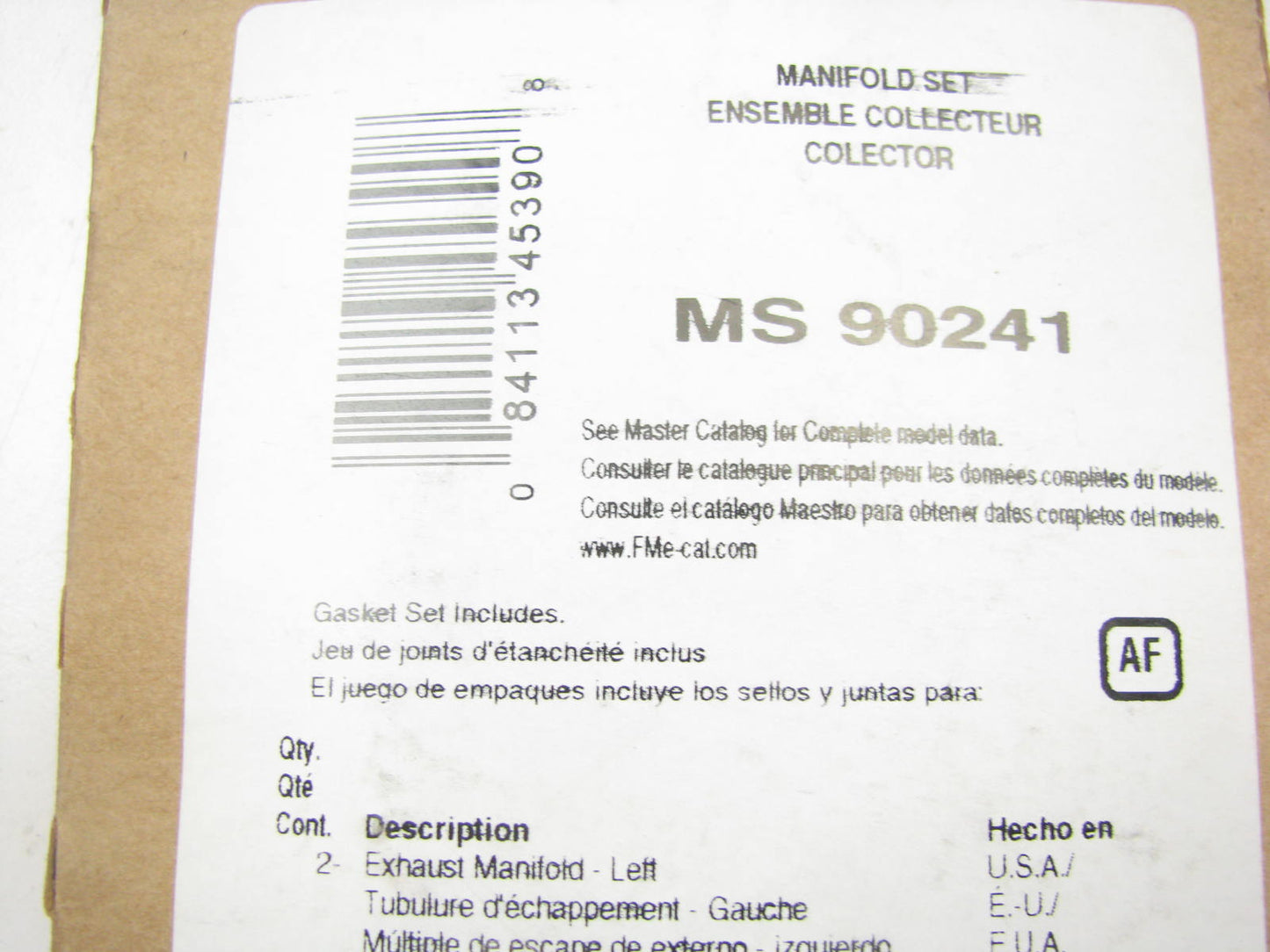 Fel-Pro MS90241 Exhaust Manifold Gasket Set 1968-81 Buick Pontiac Oldsmobile 350
