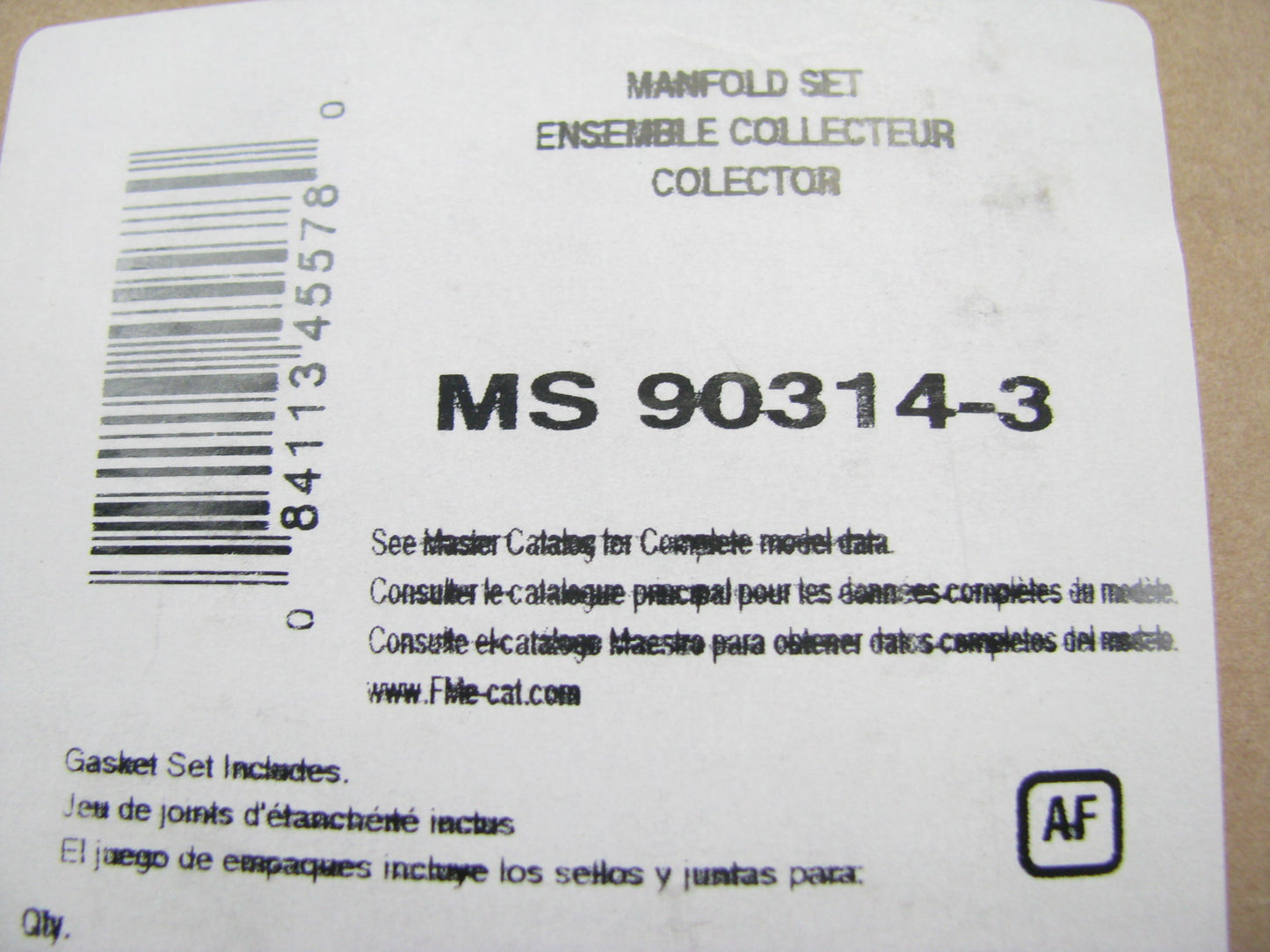 Fel-pro MS90314-3 Intake Manifold Gasket Small Set - Chevrolet SBC 350 400 V8