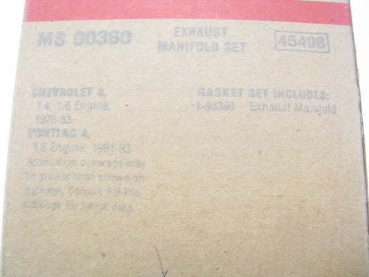 Fel-pro MS90360 Exhaust Manifold Gasket Set 1976-87 Chevrolet Pontiac 1.4L 1.6L