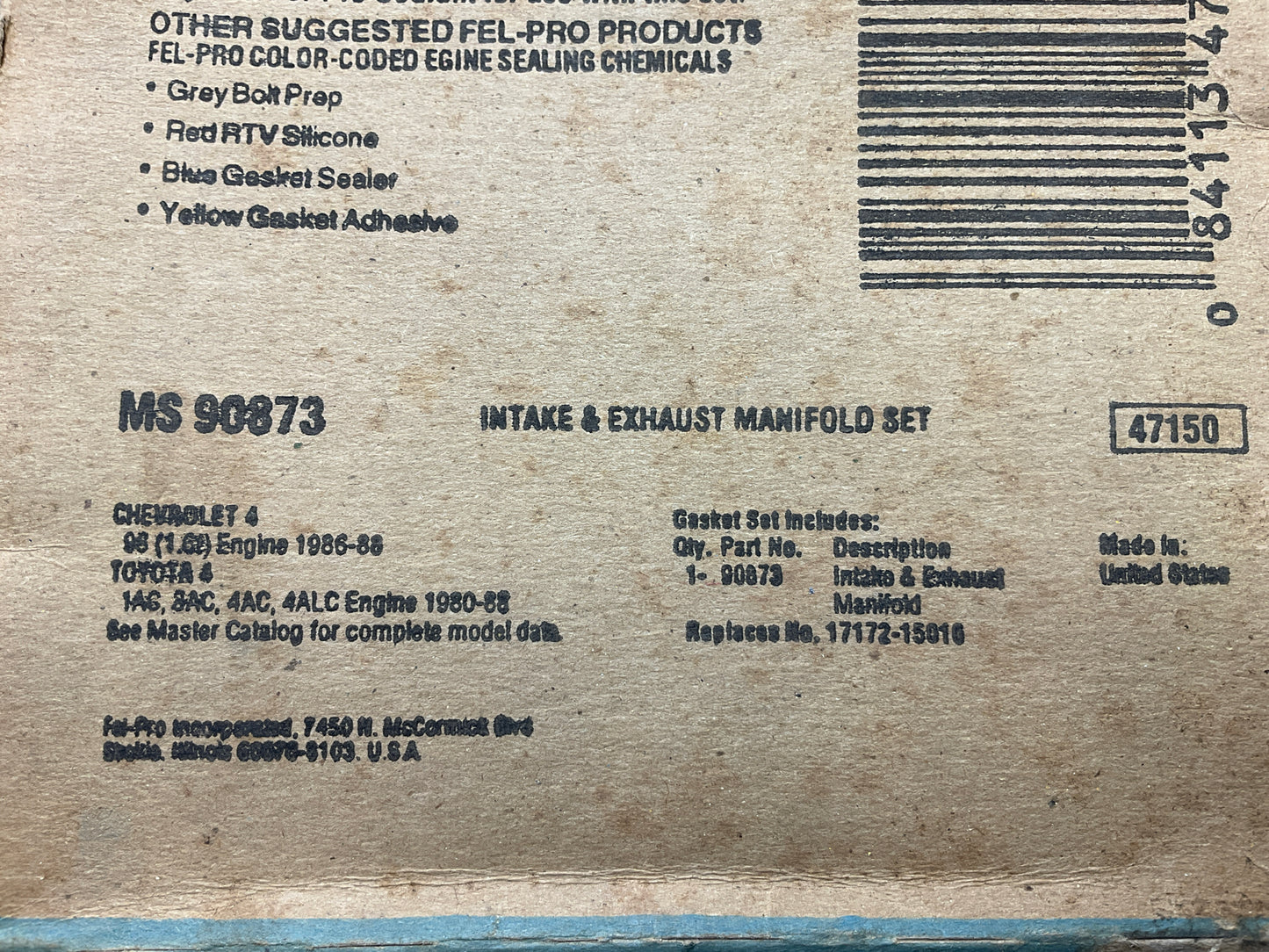 Fel-Pro MS90873 Intake & Exhaust Manifolds Combination Gasket