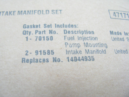 Fel-Pro MS91585 Intake Manifold Gaskets 82-04 Chevrolet GMC 6.2L 6.5L V8 DIESEL
