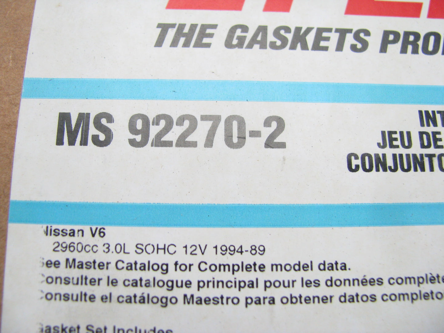 Fel-pro MS92270-2 Intake Manifold LOWER Gasket Set For 1989-1994 Nissan Maxima