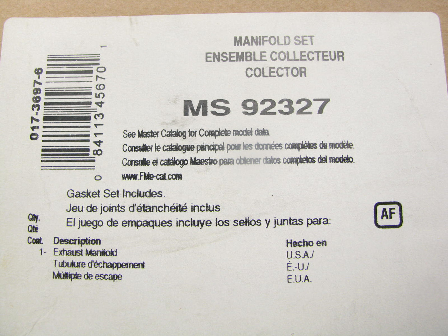 Fel-pro MS92327 Exhaust Manifold Gasket For 1982-1992 Toyota 2.8L 3.0L L6 DOHC