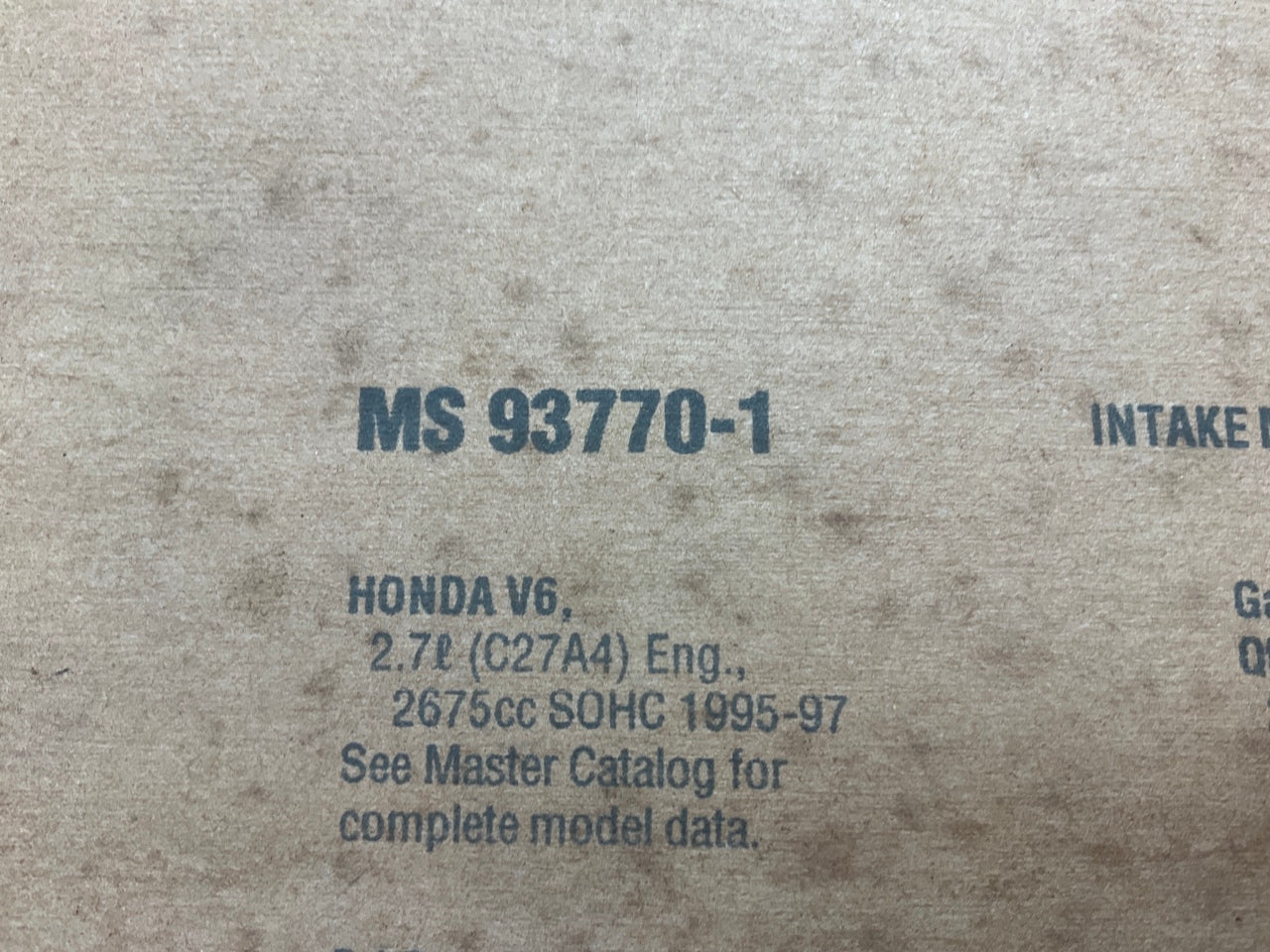 FEL-PRO MS93770-1 Engine Intake Manifold Gasket Set For 95-97 Accord 2.7L V6