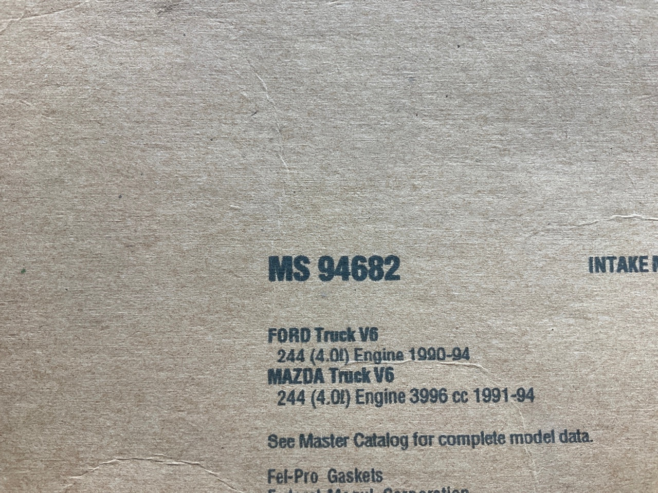 Fel-Pro MS94682 Intake Manifold Gasket Set - 1990-1994 Ford, 91-94 Mazda 4.0L V6