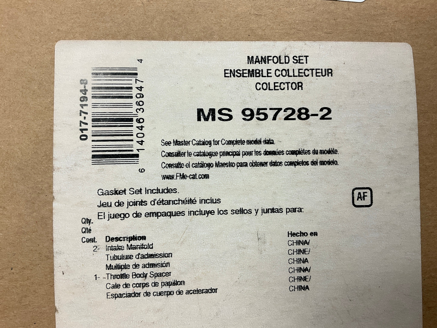 Fel-Pro MS95728-2 Engine Intake Manifold Gasket Set 1996-2000 Town Car 4.6L V8