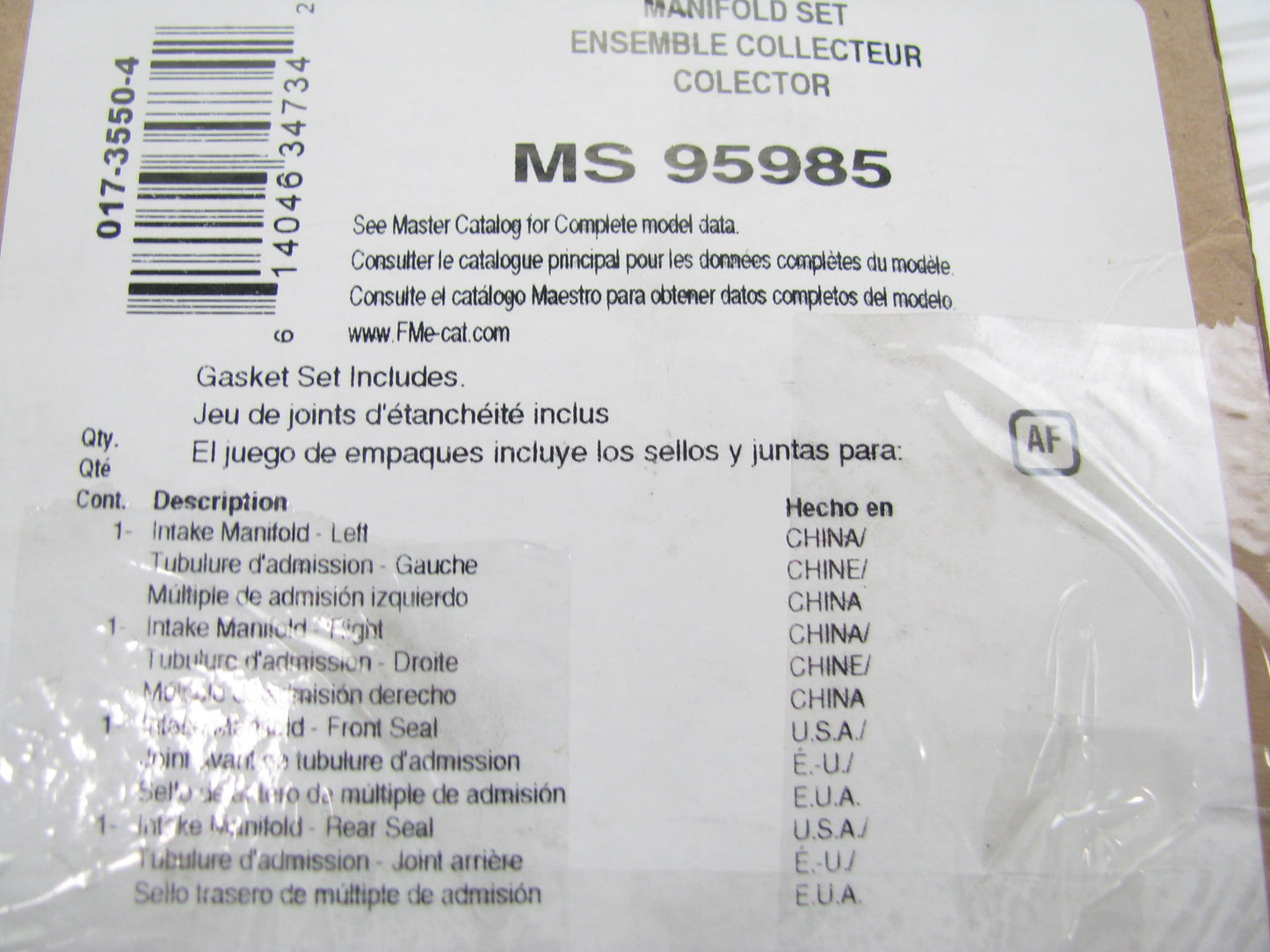 Fel-pro MS95985 Lower Engine Intake Manifold Gasket Set - 1998-2004 Ford 4.2L