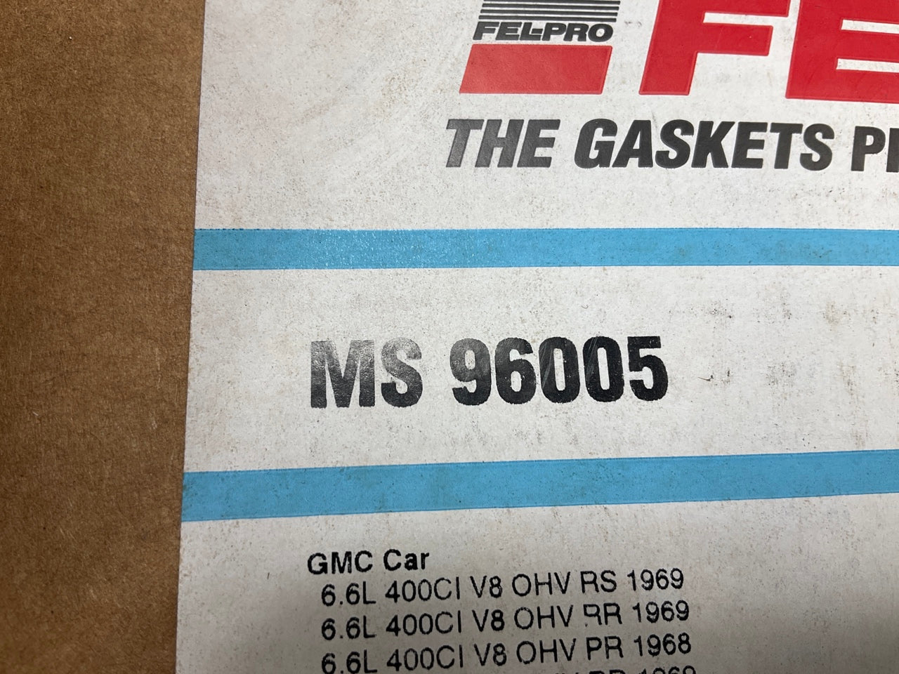 Fel-Pro MS96005 Valley Pan Gasket Set For 1967-1971 Buick 400 430 455-V8