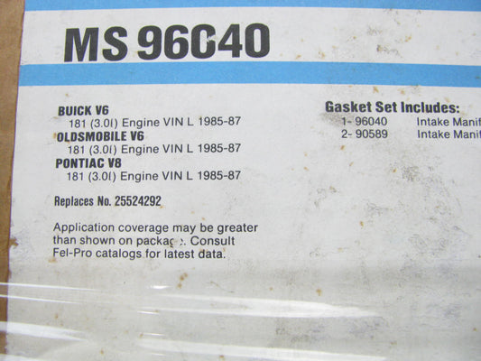 Fel-Pro MS96040 Valley Pan Gasket Set For 1985-1987 GM 3.0L-V6
