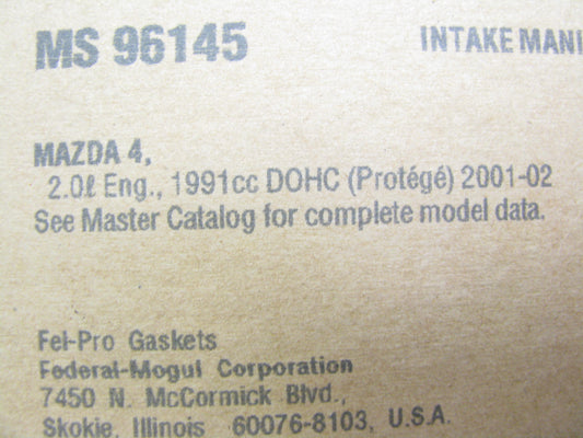 Fel-pro MS96145 Fuel Injection Plenum Gasket For 2001-2003 Mazda Protege 2.0L-L4