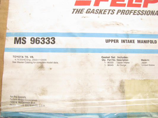 Fel-pro MS96333 Upper Fuel Injection Plenum Gasket Set