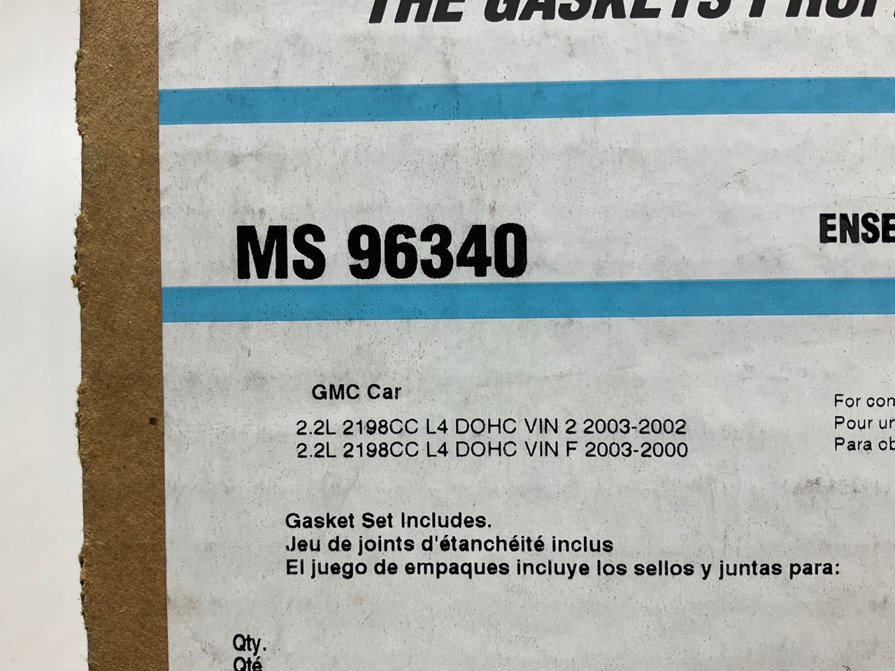 Fel-pro MS96340 Engine Intake Manifold Gasket Set for 2000-2003 Saturn 2.2L