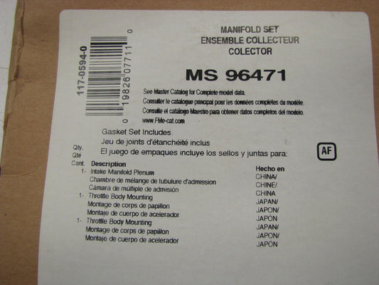 FEL-PRO MS96471 Fuel Injection Plenum Gasket Set For 02-09 Nissan 3.5L