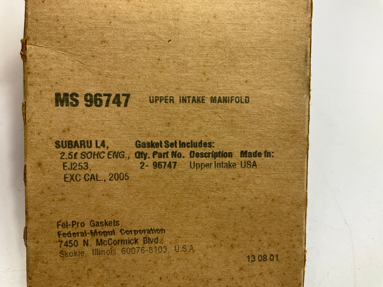 FEL-PRO MS96747 Fuel Injection Plenum Gasket Set For 2005-11 Subaru Saab 2.5L H4