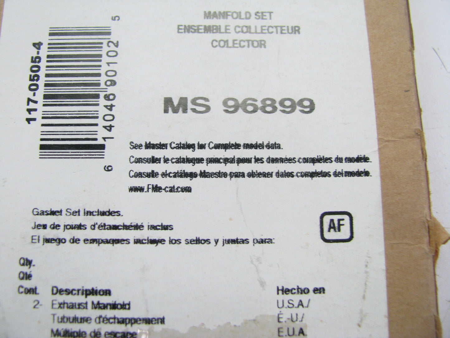 Fel-pro MS96899 Exhaust Manifold Gasket Set For 2003-2006 Mazda MPV 3.0L-V6