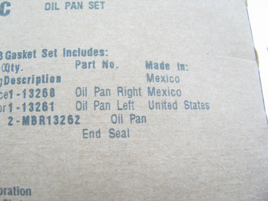 Fel-Pro OS13260C Engine Oil Pan Gasket - SBF FORD 221 225 260 289 302 V8
