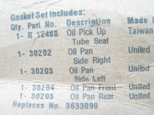 Fel-pro OS30202C Engine Oil Pan Gasket Set 1968-1974 Cadillac 472 500 V8