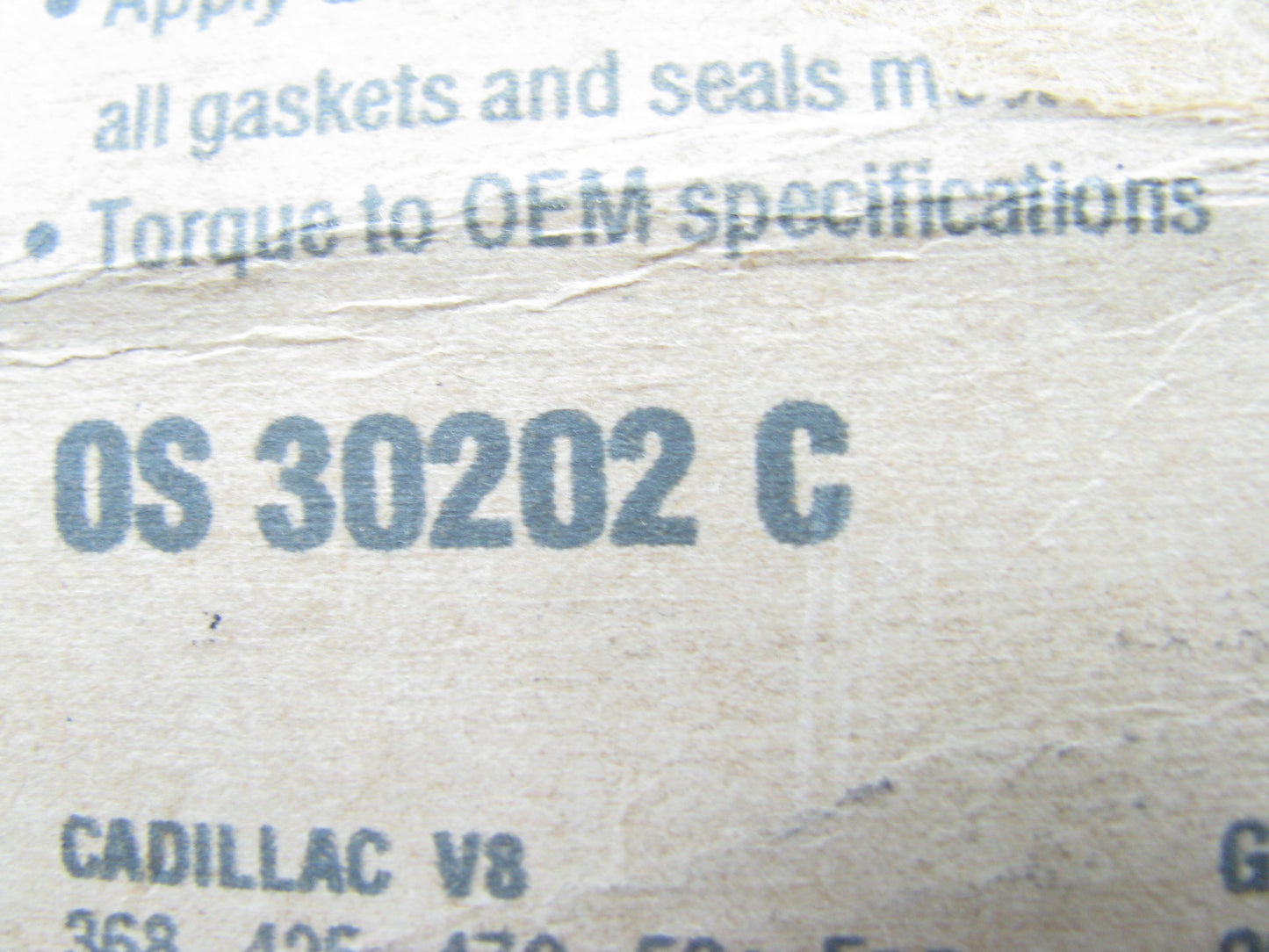 Fel-pro OS30202C Engine Oil Pan Gasket Set 1968-1974 Cadillac 472 500 V8