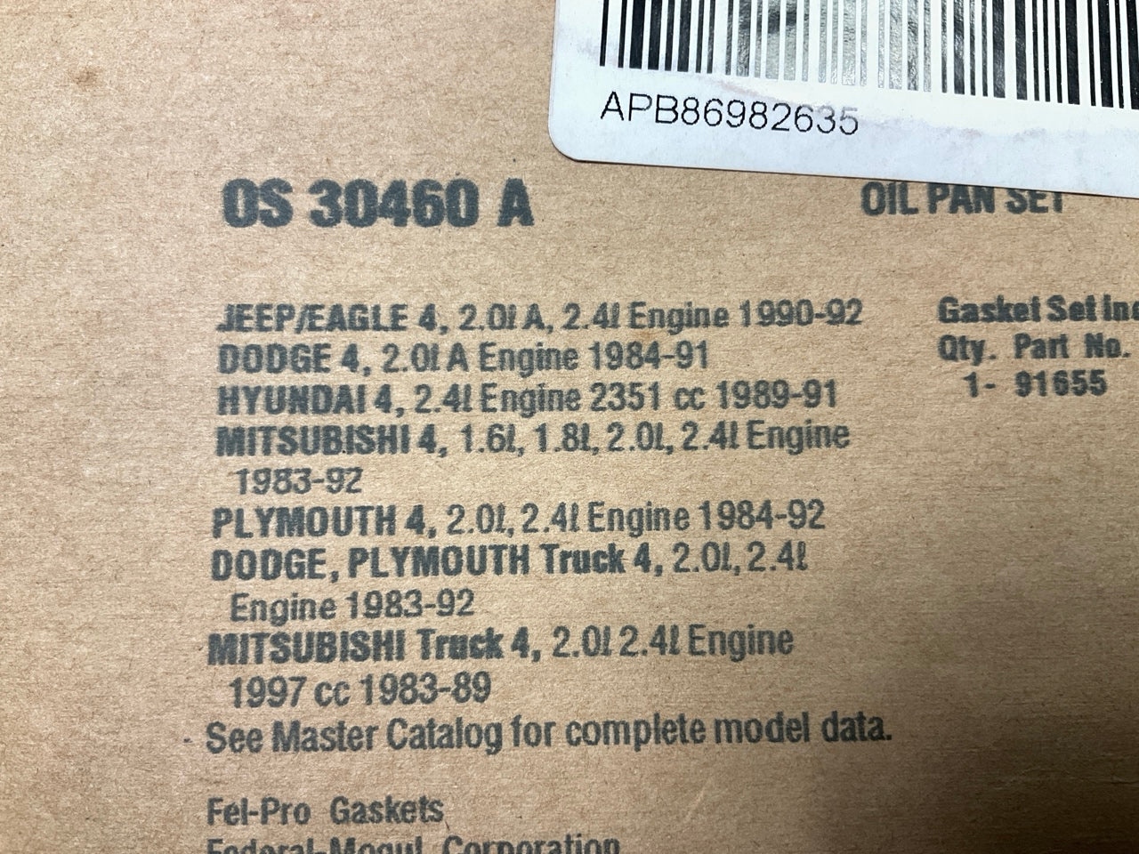 Fel-Pro OS30460A Engine Oil Pan Gasket