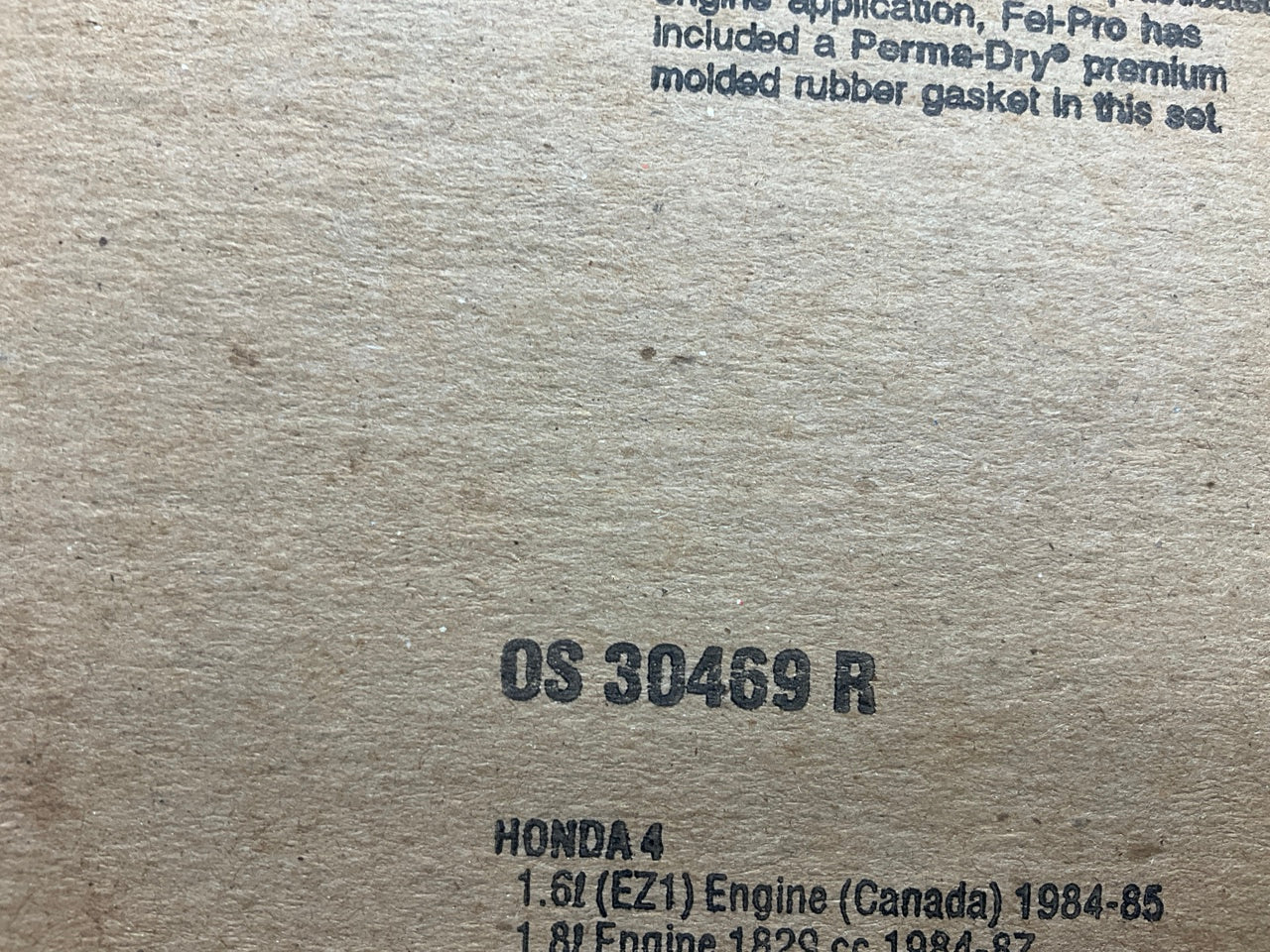 Fel-Pro OS30469R Engine Oil Pan Gasket 1983-89 Honda Accord 1.8L 2.0L I4