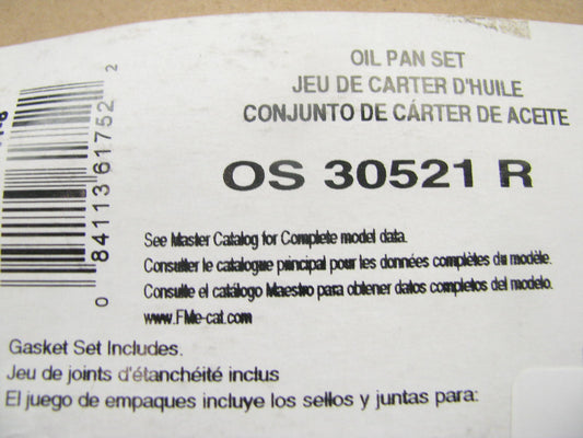 Fel-pro OS30521R Engine Oil Pan Gasket For 1984-1989 Buick 3.8L-V6