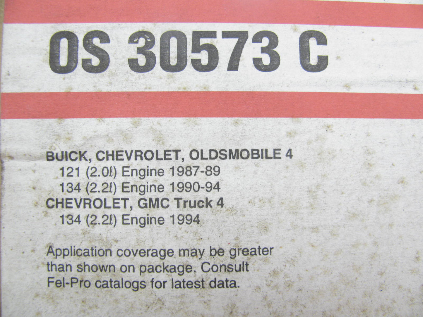 Fel-pro OS30573C Engine Oil Pan Gasket - 1987-1992 GM 2.0L 2.2L